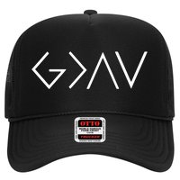 Christian God Is Greater Than The Highs And Lows Trucker Hat