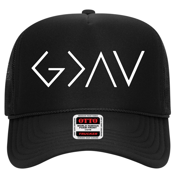 Christian God Is Greater Than The Highs And Lows Trucker Hat