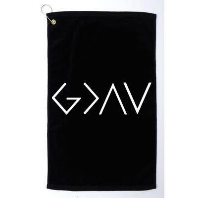 Christian God Is Greater Than The Highs And Lows Golf Towel