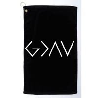 Christian God Is Greater Than The Highs And Lows Golf Towel