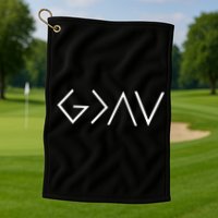 Christian God Is Greater Than The Highs And Lows Golf Towel