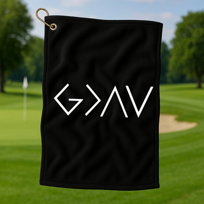 Christian God Is Greater Than The Highs And Lows Golf Towel