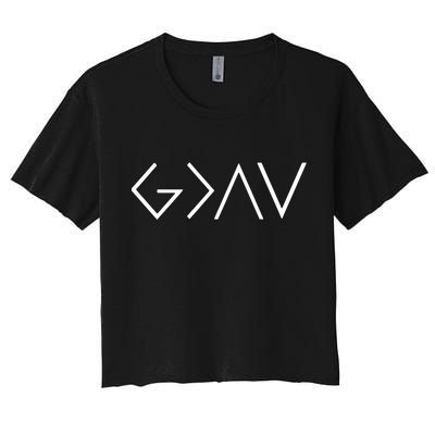 Christian God Is Greater Than The Highs And Lows Crop Top