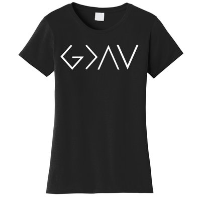 Christian God Is Greater Than The Highs And Lows Women's T-Shirt