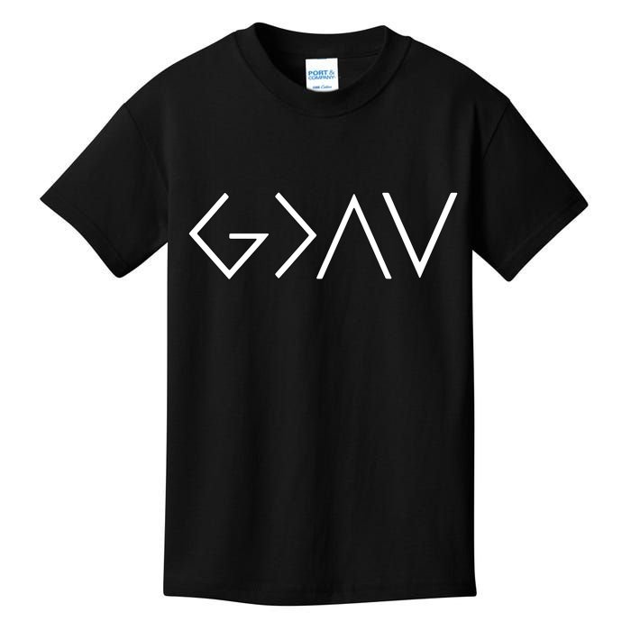 Christian God Is Greater Than The Highs And Lows Kids T-Shirt