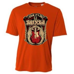 Classic Guitar I Know ItS Only Rock And Roll Crest Cute Gift Cooling Performance Crew T-Shirt