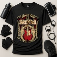 Classic Guitar I Know ItS Only Rock And Roll Crest Cute Gift Cooling Performance Crew T-Shirt