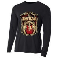 Classic Guitar I Know ItS Only Rock And Roll Crest Cute Gift Cooling Performance Long Sleeve Crew