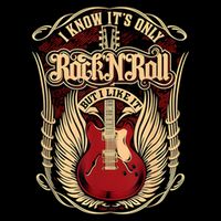 Classic Guitar I Know ItS Only Rock And Roll Crest Cute Gift Cooling Performance Long Sleeve Crew