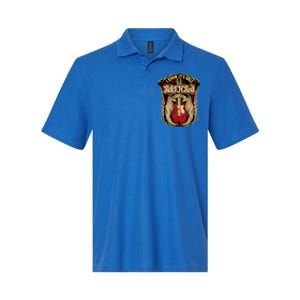 Classic Guitar I Know ItS Only Rock And Roll Crest Cute Gift Softstyle Adult Sport Polo