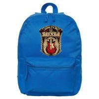 Classic Guitar I Know ItS Only Rock And Roll Crest Cute Gift 16 in Basic Backpack