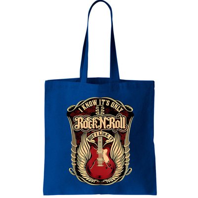 Classic Guitar I Know ItS Only Rock And Roll Crest Cute Gift Bag