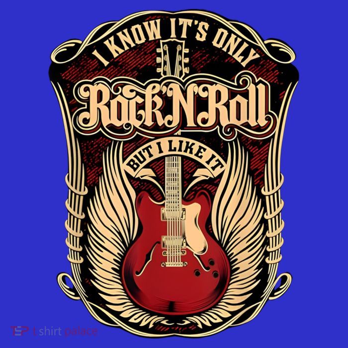 Classic Guitar I Know ItS Only Rock And Roll Crest Cute Gift Premium T-Shirt