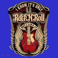 Classic Guitar I Know ItS Only Rock And Roll Crest Cute Gift Womens T-Shirt