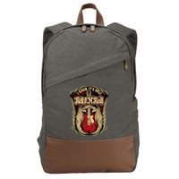 Classic Guitar I Know ItS Only Rock And Roll Crest Cute Gift Cotton Canvas Backpack