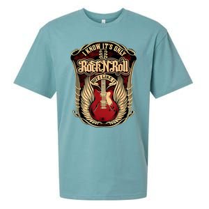 Classic Guitar I Know ItS Only Rock And Roll Crest Cute Gift Sueded Cloud Jersey T-Shirt