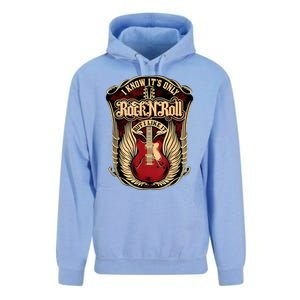 Classic Guitar I Know ItS Only Rock And Roll Crest Cute Gift Unisex Surf Hoodie