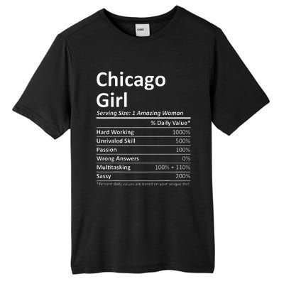 Chicago Girl Il Illinois Funny City Home Roots Usa Gift Tall Fusion ChromaSoft Performance T-Shirt