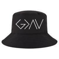 Christian God Is Greater Than The Highs And Lows Gift Cool Comfort Performance Bucket Hat