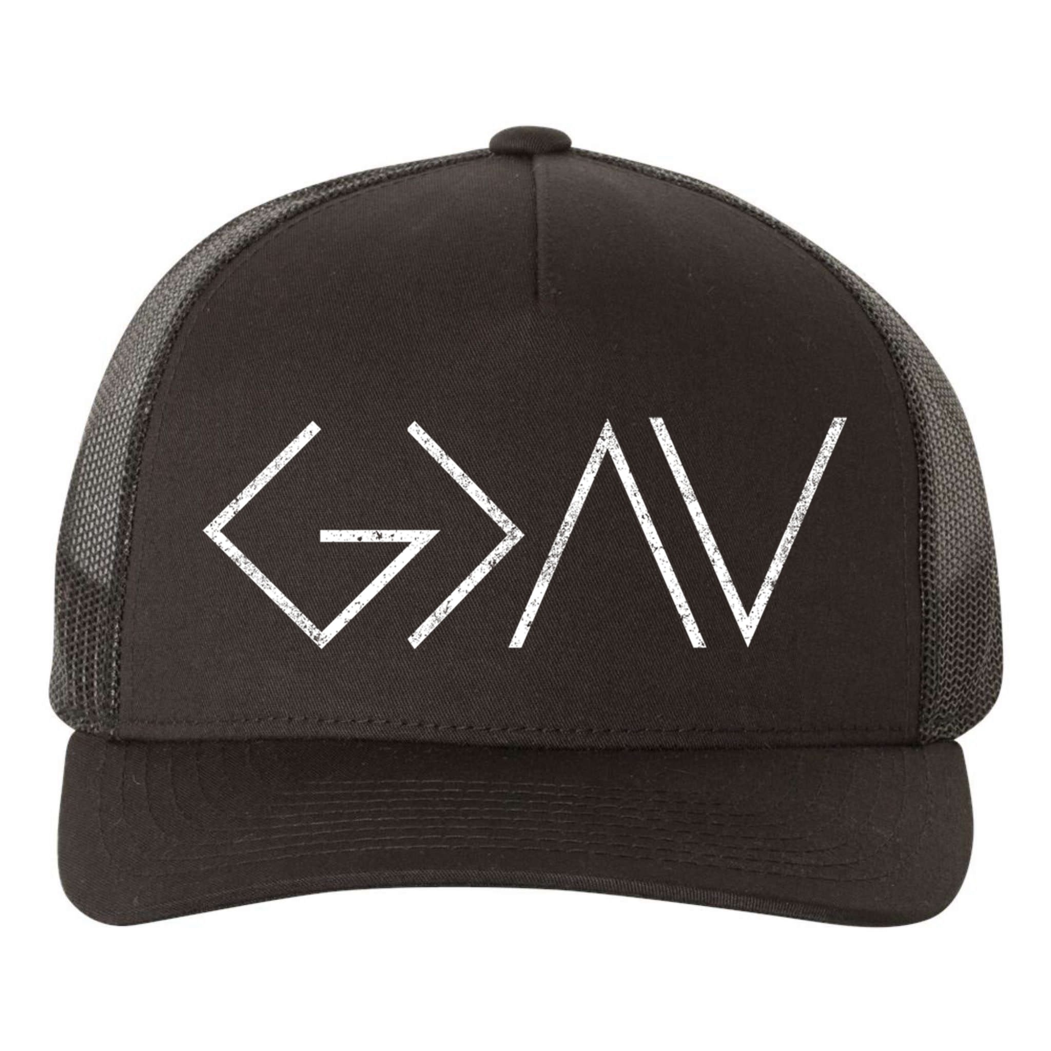 Christian God Is Greater Than The Highs And Lows Gift Yupoong Adult 5-Panel Trucker Hat