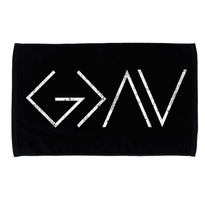Christian God Is Greater Than The Highs And Lows Gift Microfiber Hand Towel