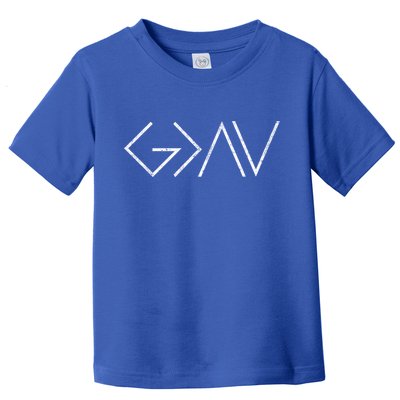 Christian God Is Greater Than The Highs And Lows Gift Toddler T-Shirt