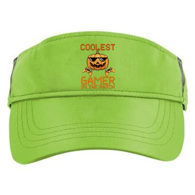 Coolest Gamer In The Patch Pumpkin Halloween Adult Drive Performance Visor