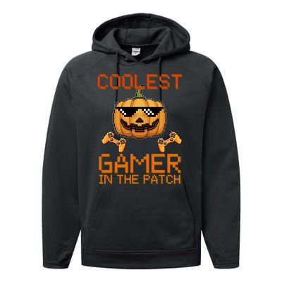 Coolest Gamer In The Patch Pumpkin Halloween Performance Fleece Hoodie