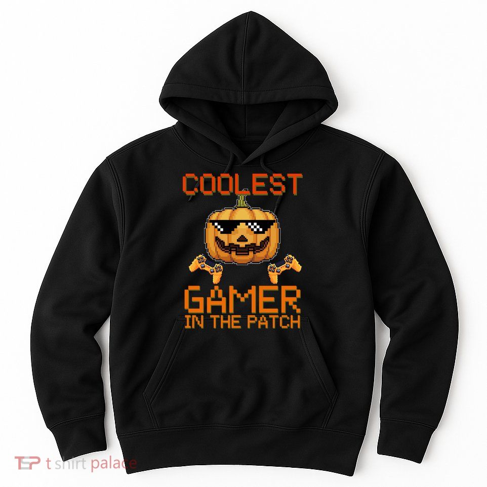 Coolest Gamer In The Patch Pumpkin Halloween Hoodie