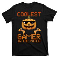 Coolest Gamer In The Patch Pumpkin Halloween T-Shirt