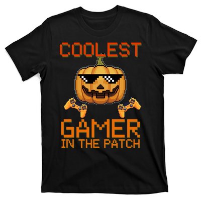 Coolest Gamer In The Patch Pumpkin Halloween T-Shirt