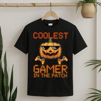 Coolest Gamer In The Patch Pumpkin Halloween T-Shirt