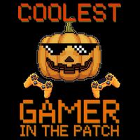 Coolest Gamer In The Patch Pumpkin Halloween T-Shirt