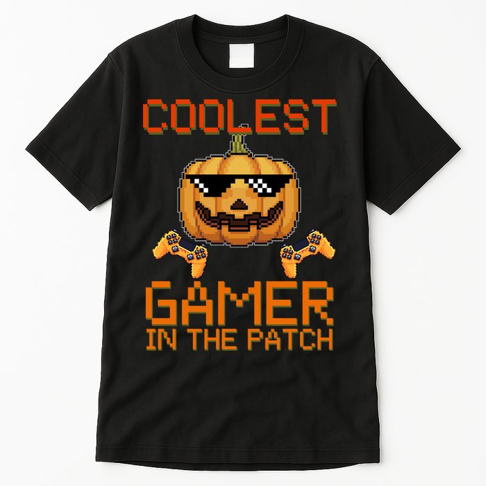Coolest Gamer In The Patch Pumpkin Halloween Tall T-Shirt