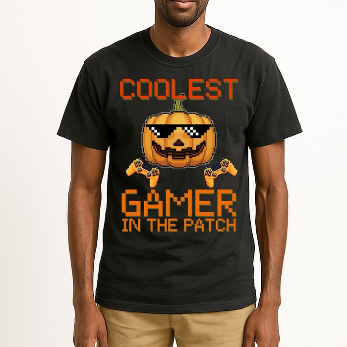 Coolest Gamer In The Patch Pumpkin Halloween Tall T-Shirt