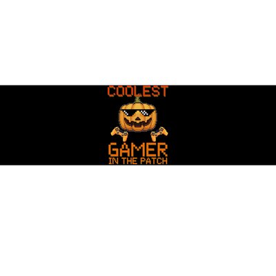 Coolest Gamer In The Patch Pumpkin Halloween Bumper Sticker