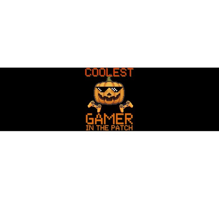 Coolest Gamer In The Patch Pumpkin Halloween Bumper Sticker