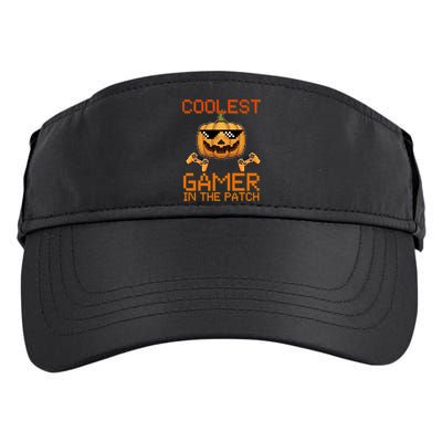 Coolest Gamer In The Patch Pumpkin Halloween Adult Drive Performance Visor