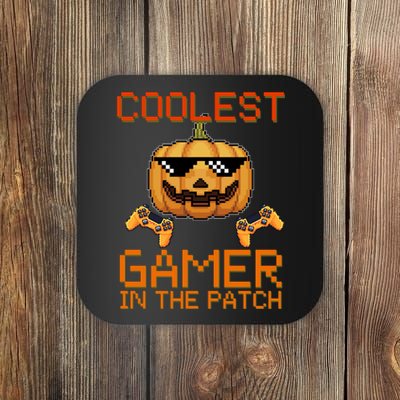 Coolest Gamer In The Patch Pumpkin Halloween Coaster