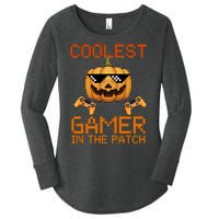 Coolest Gamer In The Patch Pumpkin Halloween Women's Perfect Tri Tunic Long Sleeve Shirt