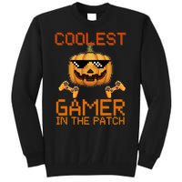 Coolest Gamer In The Patch Pumpkin Halloween Tall Sweatshirt