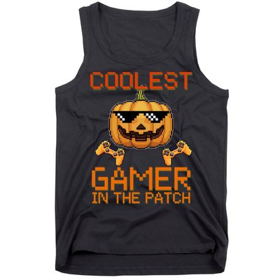 Coolest Gamer In The Patch Pumpkin Halloween Tank Top