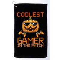 Coolest Gamer In The Patch Pumpkin Halloween Golf Towel