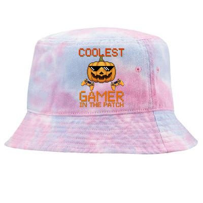 Coolest Gamer In The Patch Pumpkin Halloween Tie-Dyed Bucket Hat