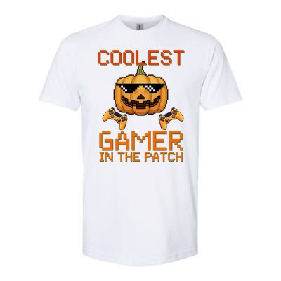 Coolest Gamer In The Patch Pumpkin Halloween Softstyle CVC T-Shirt