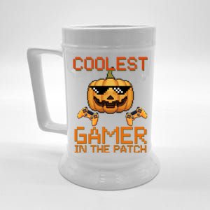 Coolest Gamer In The Patch Pumpkin Halloween Beer Stein