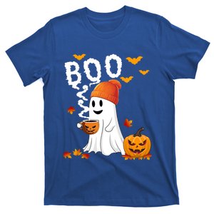 Cute Ghost Ing Coffe Fall Halloween Pumkins Boo Costume Meaningful Gift T-Shirt