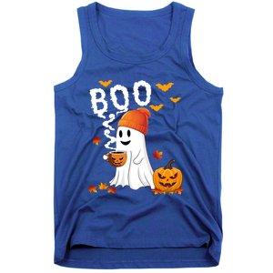 Cute Ghost Ing Coffe Fall Halloween Pumkins Boo Costume Meaningful Gift Tank Top