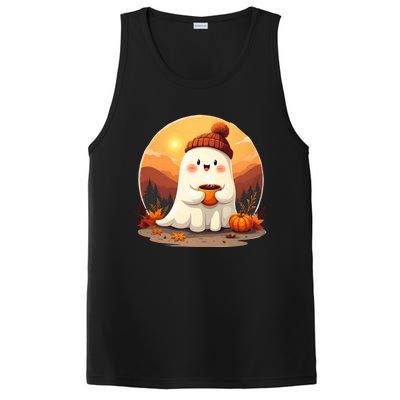 Cute Ghost Ing Boo Ghost Ing Coffee Halloween Meaningful Gift PosiCharge Competitor Tank