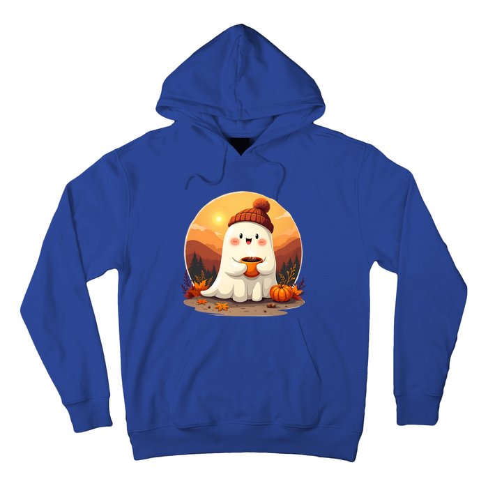 Cute Ghost Ing Boo Ghost Ing Coffee Halloween Meaningful Gift Hoodie